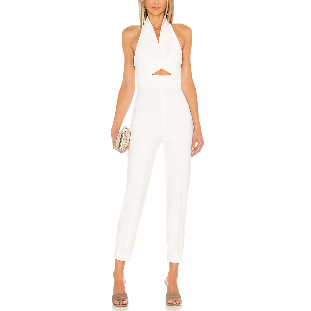 Misha 'Anacita' White Halterneck Jumpsuit Size 2